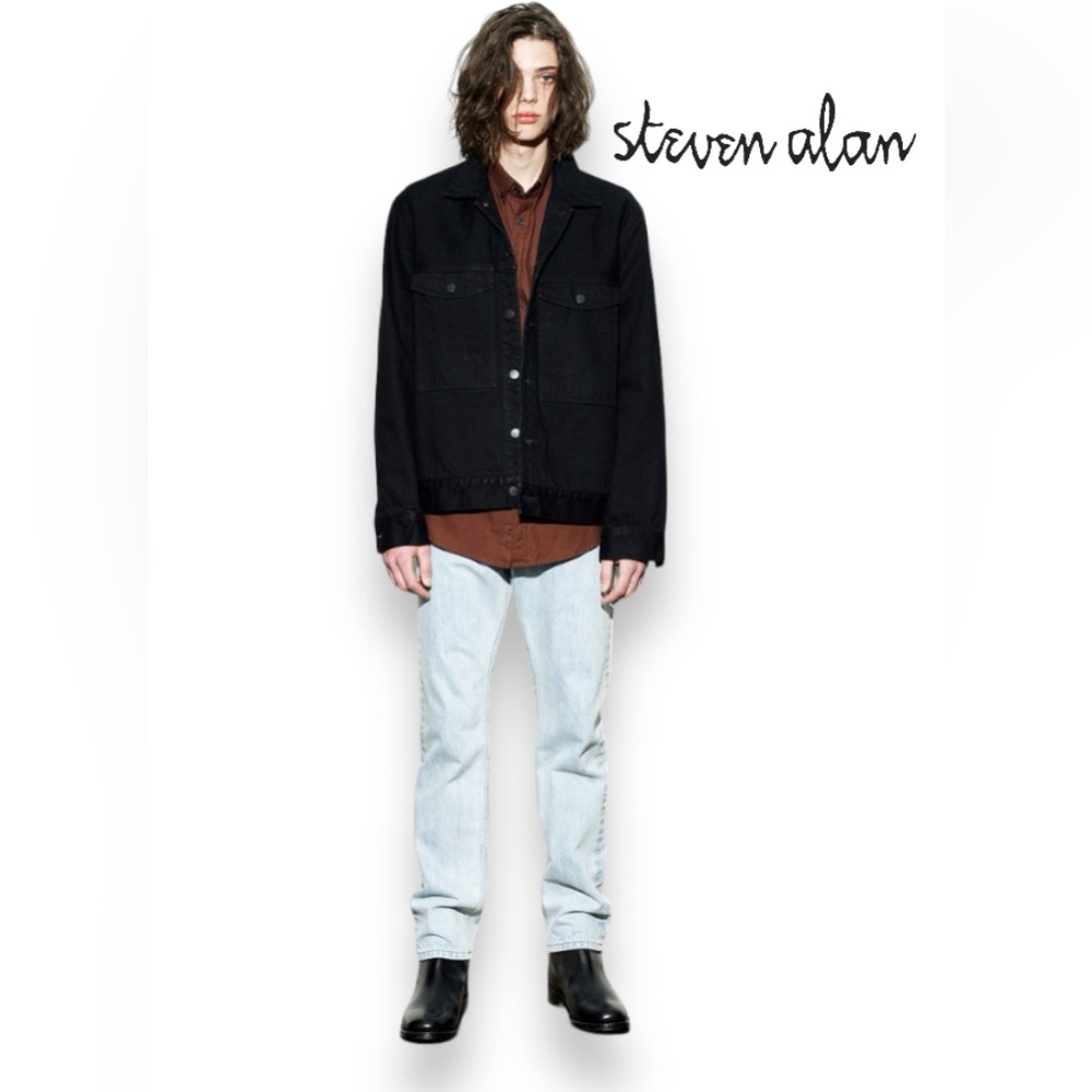 STEVEN ALAN
Double Pocket Shirt Jacket, Black 100% Cotton MSRP $250, SHACKET